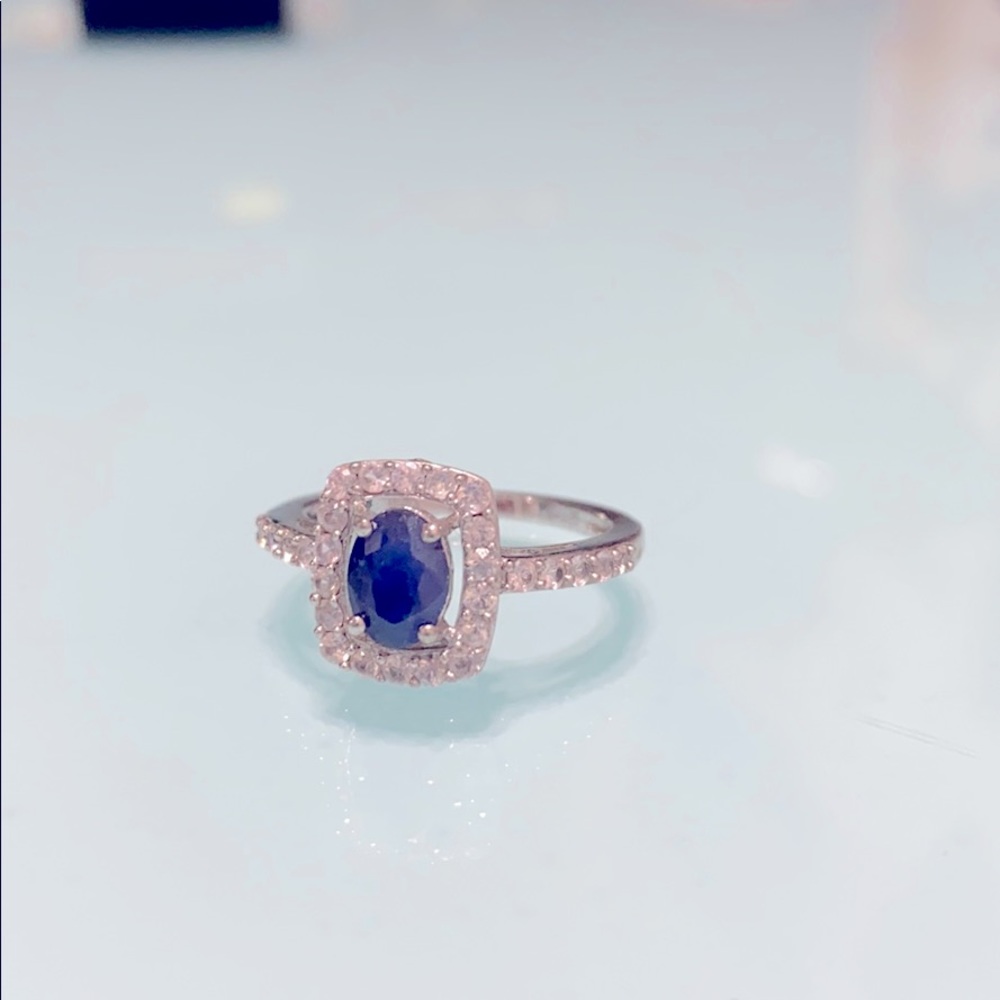NWT sapphire and diamond ring